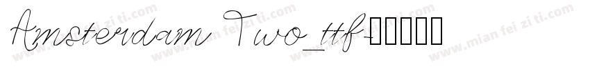Amsterdam Two_ttf字体转换